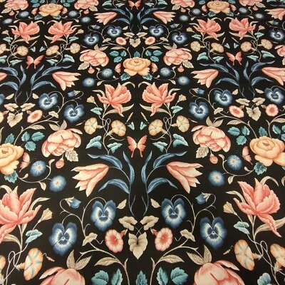 4.5 Metres iLiv Fontaine Onyx Sateen Curtain Upholstery Fabric (RRP £20m) - Image 1 of 4