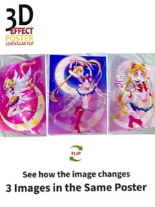 Sailor Moon, Sawai Miyu - 3D Poster, 2 Bilder in einem, 3D Effekt - Bild 1 von 9