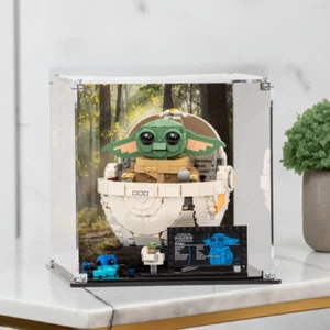 Acryl Vitrine für LEGO® Star Wars: Grogu mit Schwebewagen Style 2 (75403) - Bild 1 von 7