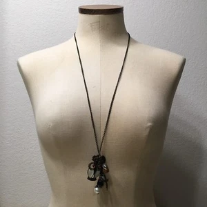 Bronze Cluster Owl Necklace Accessory - Picture 1 of 7