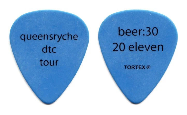 Queensryche Blue Guitar Pick - 2011 30th Anniversary DTC Tour - Image 1 of 1