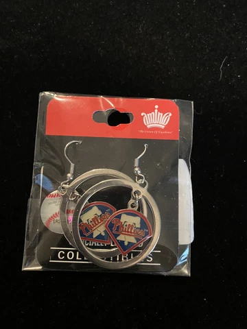 Philadelphia Phillies Liberty Bell Hoop Dangle Earrings Cover