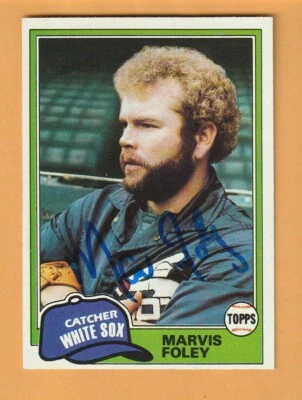 Marv Foley Chicago White Sox AUTO Signed 1981 Topps Kentucky Wildcats 5P - Image 1 of 2