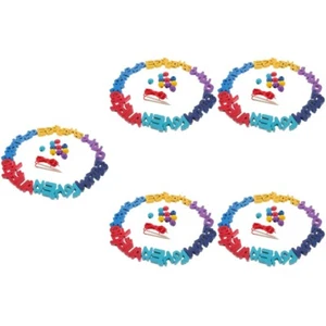 5 Pieces Spielzeug Bausätze Russische Sprache Lernspielzeug Alphabet - Bild 1 von 12