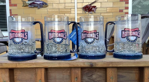 Washington Nationals MLB Officially Licensed Freezer Mug Cup Lot of FOUR Cover