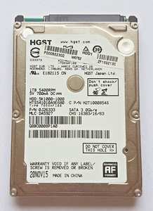 1 TB SATA HGST HTS541010A9E680 5400RPM 8MB HDD 2.5" Internal Hard Drive - Picture 1 of 1