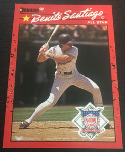 Benito Santiago - 1990 Donruss - #708 - All-Star - San Diego Padres