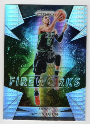 2018-19 Panini Prizm Jayson Tatum Fireworks #26 Hyper Prizms SP Free Shipping - Image 1 of 2