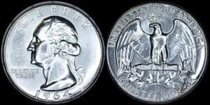 1964-P Washington Quarter Type B Proof Reverse. Gem BU Uncirculated Rare Coin. - Picture 1 of 7