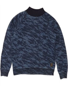 SCOTCH & SODA Mens Sweatshirt Jumper Medium Navy Blue Camouflage Cotton AK10 - Picture 1 of 3