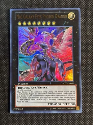 YuGiOh! - Neo Galaxy-Eyes Photon Dragon GAOV-EN041 Ultra Rare 1st Edition NM - Image 1 of 2