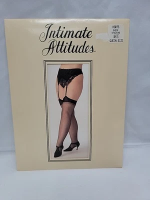 Shirley Of Hollywood Sheer Stockings White Queen Size - Image 1 of 4