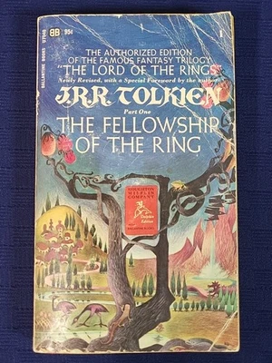 Vintage The Lord of the Rings Fellowship Ring J.R.R. Tolkien 1967 Paperback Book - Imagem 1 de 4