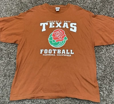 Vintage Lee Sports 2005 Y2K Texas Longhorns Rose Bowl Orange Mens Sz 2XL - Image 1 of 4