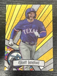 Vitral Wyatt Langford 2023 Bowman #BGA3 Texas Rangers - Imagen 1 de 2