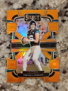2023 Panini Select - Concourse Orange Prizm Die-Cut #46 Trevor Lawrence /499 - Picture 1 of 2