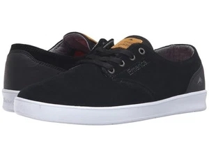 EMERICA SHOES ROMERO LACED BLACK / BLACK / WHITE SKATE SHOE NEW AUST FREE POST - Picture 1 of 1
