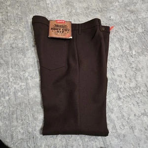 Vintage Levis Pants Mens 36x31 Brown 517 Bootcut Tex Twill 90s Dacron Polyester - Picture 1 of 11