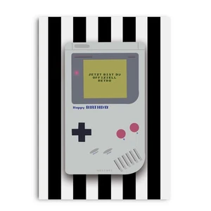 Geburtstagskarte GAMEBOY 90er lustige Geburtstagskarte - Picture 1 of 4