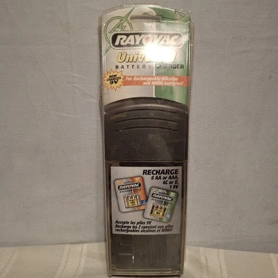 RAYOVAC PS3 универсальный аккумулятор зарядное устройство перезаряжаемый щелочной NiMH NiCd AAA AA C D - Изображение 1 из 4