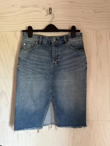 H&M Denim Midi Skirt, Size EUR 38 - Picture 1 of 4