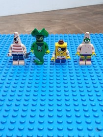 Lego The Flying Dutchman 3817 Minifigures Lot SpongeBob Patrick + Bonus 
