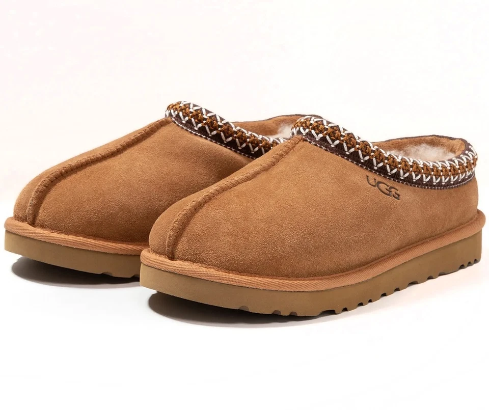 Nuevo100% Auténtico UG Hombres Tasman Zapatilla Zapatos Sandalias Negro Castaño//REGALOS Foto 1 de 1