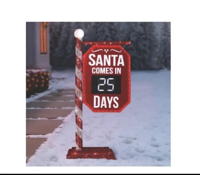 Member's Mark 5' Pre-Lit Santa Countdown Calendar - Image 1 of 3