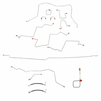 Brake Line Kit Fits Dodge Ram 3500 01-02 4WD LongBed ExtCab DiscBrake-CBK0171SS - Image 1 of 4