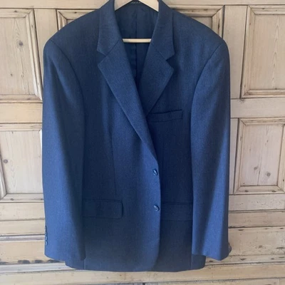 Abrigo deportivo Club Room azul carbón espiga 2 botones sin ventilación 44 regular  Foto 1 de 4