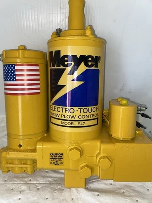 Rebuilt Meyer E47 E-47 Snow Plow Lift Pump ( New Ram & Motor & Couplers!) - Image 1 of 4