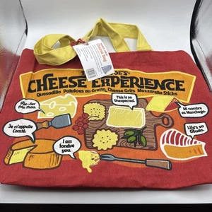 Trader Joe’s Cheese Adventures Cheese Themed 100% Cotton Reusable Tote Bag NWT - Picture 1 of 8