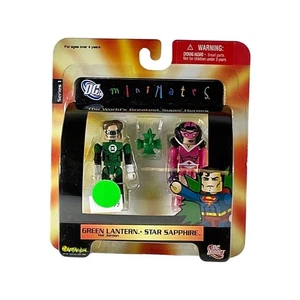 Green Lantern Hal Jordan & Star Sapphire Minimates Serie 1 DC Direct 2006 NUEVO - Imagen 1 de 6