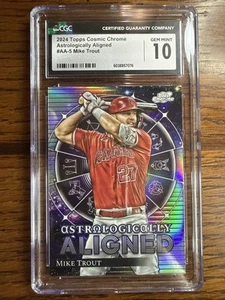 2024 Topps Cosmic Chrome - Astrologically Aligned Mike Trout #AA-5 CGC 10 - Picture 1 of 2