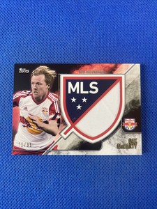 2015 Topps Apex MLS Crest Relics #CJRDMC Dax McCarty 72/99 New York Red Bulls