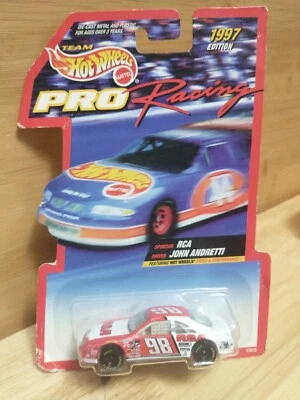 Ford Hot Wheels Pro Team Racing 1/64 NASCAR #98 RCA John Andretti 1997 nuevo en paquete Foto 1 de 4