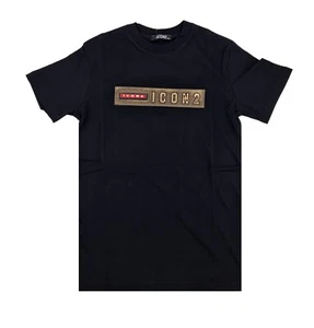 Icon2 Herren schwarz Baumwolle quadratisch Hip Hop T-Shirt, Geld Zeit ist 3207-1 - Bild 1 von 1