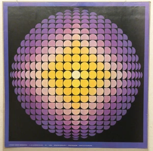 (PRL) DIFFRACTION CRISTALLINE YVARAL VINTAGE AFFICHE PRINT ART POSTER COLLECTION - Picture 1 of 1