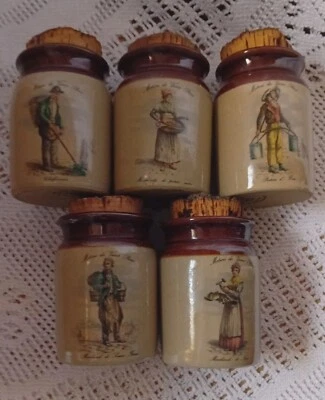 petits pots en grès Anglais - Photo 1/3