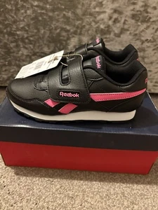 Black And Pink Reebok Trainers Size 2 - Picture 1 of 13