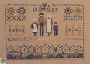 Cross Stitch Chart / Pattern ~ Told In A Garden Amish Settlers Sampler #TG36 - Picture 1 of 4