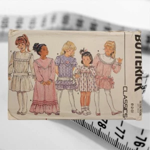 Vestido Butterick Classics 4486 Niñas 1 2 3 Múltiples Opciones Vintage 1986 - Imagen 1 de 6