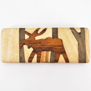 Northwoods Naturholz stehender Elch Marquertry Magnet - Bild 1 von 2