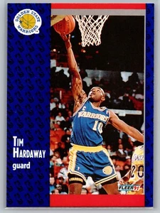 1991-92 Fleer #65 Tim Hardaway Golden State Warriors NBA Basketball Card - Picture 1 of 2