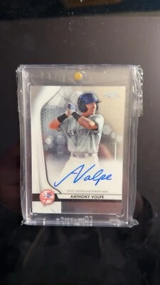 ANTHONY VOLPE AUTO 2020 Bowman Sterling Prospect Autograph Yankees Rookie RC - Image 1 of 2