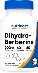 Nutricost Dihydroberberine Capsules (200Mg, 60 Capsules) - More Bioavailable Met - Picture 1 of 12