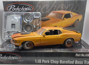 ACME/GMP 1/18 Scale PORK CHOP BARN FIND 1970 Ford Mustang W/Trailer VERY RARE