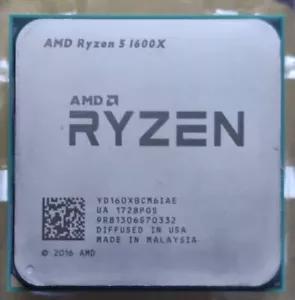 AMD Ryzen 5 1600X R5-1600X 3.6GHz 6 core 12Thr 95W socket AM4 CPU processor - Picture 1 of 1