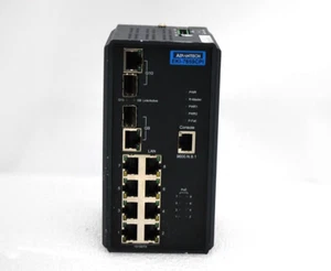 ADVANTECH EKI-7659CPI COMBO MANAGED ETHERNET SWITCHES 8-PORTS T9-B7 - Picture 1 of 11