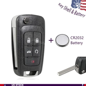 For Chevrolet Orlando Malibu Remote Car Key Fob Shell Case + CR2032 Battery - Picture 1 of 9